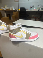Jordan Air Jordan 1 Mid Teens Mid Top Faux Su...