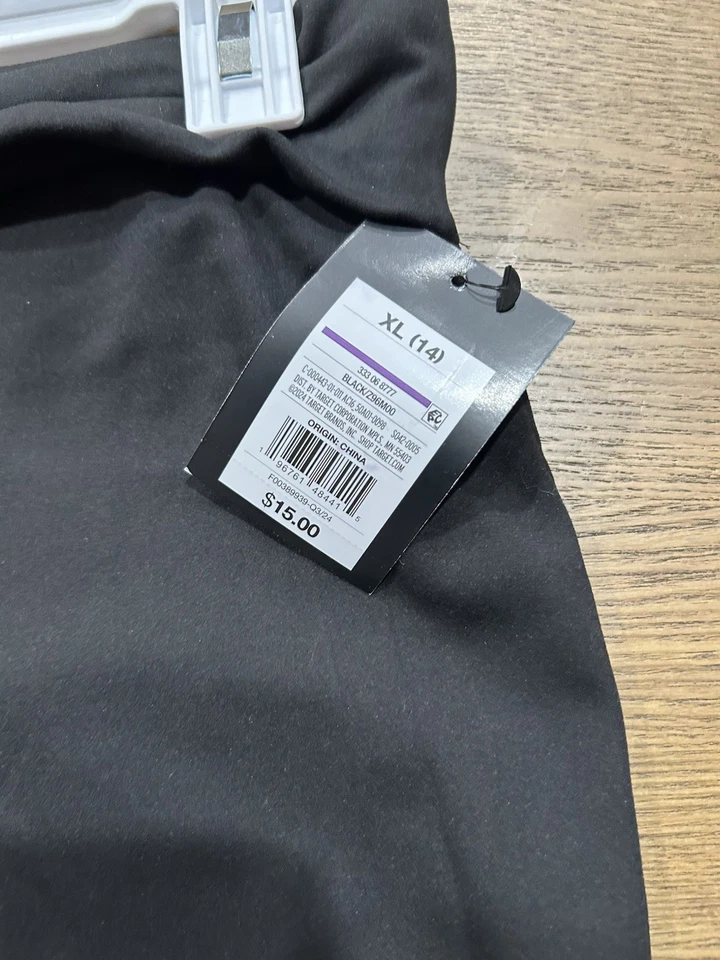 Pantalones de yoga plegables Art Class para niñas acampanados negros XL (14) NUEVOS CON ETIQUETAS elásticos cómodos Foto 2 de 3