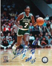 NATE ARCHIBALD BOSTON CELTICS  HOF 91/ NBA "50"  ACTION SIGNED 8x10