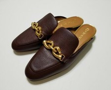 NEW Tory Burch Jessa Backless Loafer Mule in Fig Burgundy Size 6 298