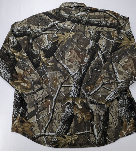 Remington Shirt Realtree Mens 2XL XXL Brown Hunting Woodland Cotton LS - Picture 10 of 15