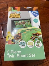Animal Crossing 3 pieces twin sheet set NEW