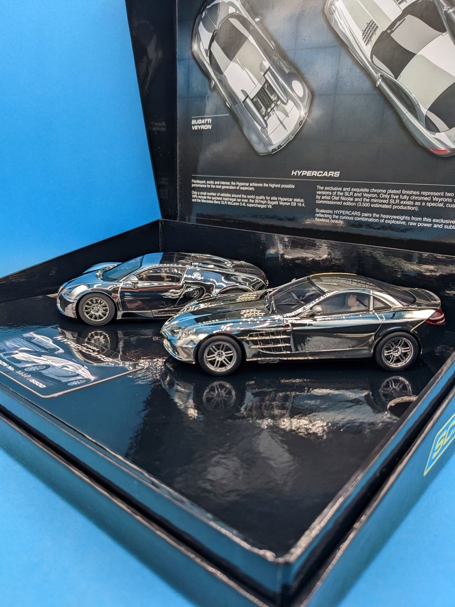 Scalextric C3169 Hypercars Chrome Bugatti Veyron MERCEDES BENZ SLR
