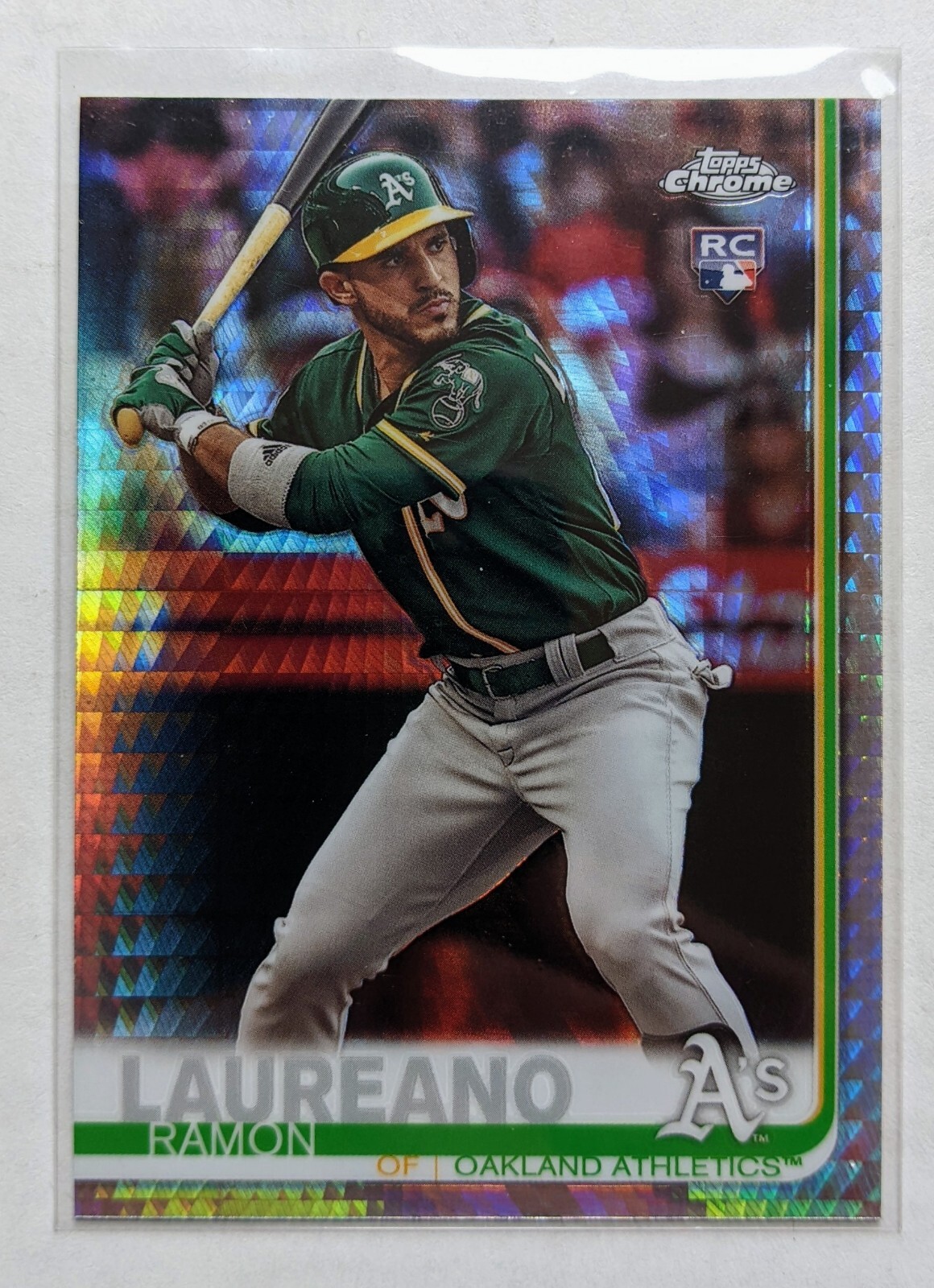 2019 Topps Chrome Ramon Laureano Prism Refractor RC 178 Rookie Oakland Athletics