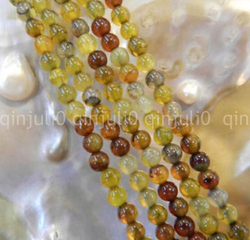 4/6/8/10mm Multicolor jade Labradorite Gemstone Round Loose Beads 15" - Picture 36 of 44