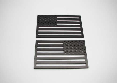 AMERICAN TACTICAL FLAG SET ABS DURABLE PLASTIC 3D LARGE CAR EMBLEM DECAL 5"X3" - Picture 11 of 24