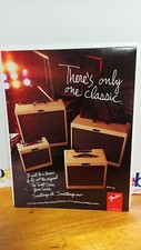 FENDER TWEED GUITAR AMPLIFIERS 1993 GUITAR  PRINT AD 11 X 8.  A7