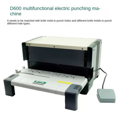 D600 Professional Comb Wire Binding Machine Multi-functional Book Binder - Picture 4 of 6
