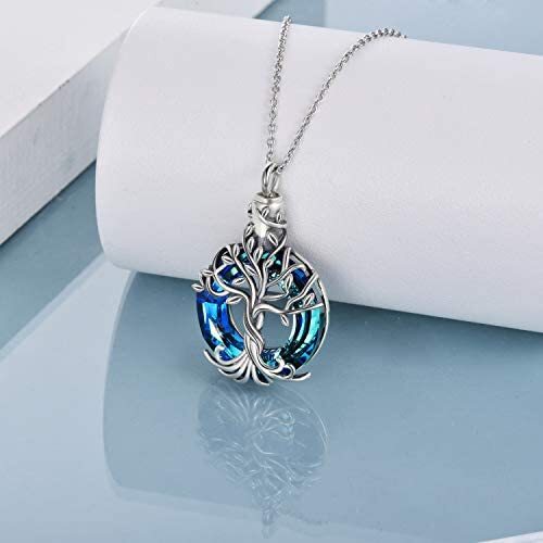 Memorial / Cremation Jewelry Sterling Silver Tree of Life Necklace Urn for Ashes - Picture 2 of 7