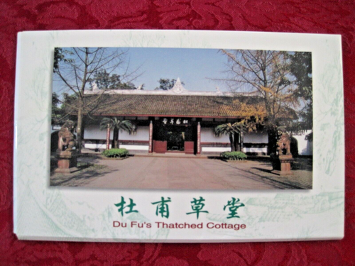Set of 8 Postcards: The Thatched Cottage of Du Fu Great Chinese Tang Poet /Mint