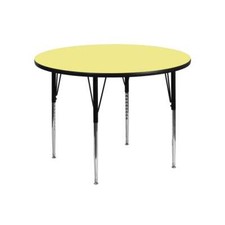 Flash Furniture Activity Table - XU-A48-RND-YEL-T-A-GG