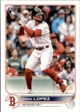 2022 Topps Series 2 - Jack Lopez Boston Red Sox #418 (RC)