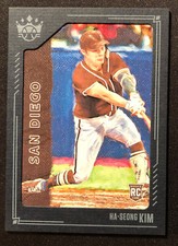 2021 Diamond Kings Baseball Ha-Seong Kim RC Padres Blue Frame Parallel Card #99