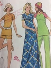 Butterick 6257 Vintage Sewing Pattern Womens Dresss Top Pants Shorts Size 16