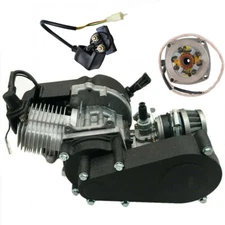 49cc 2 Stroke Engine Motor+ Starter Motor+Relay Mini ATV Dirt Bike Scooter Quad