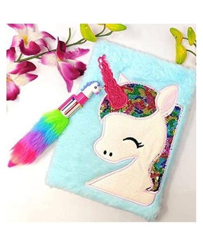 unicorn feather diary for girls diary for girls diary with pen unicorn feather - Picture 2 of 5