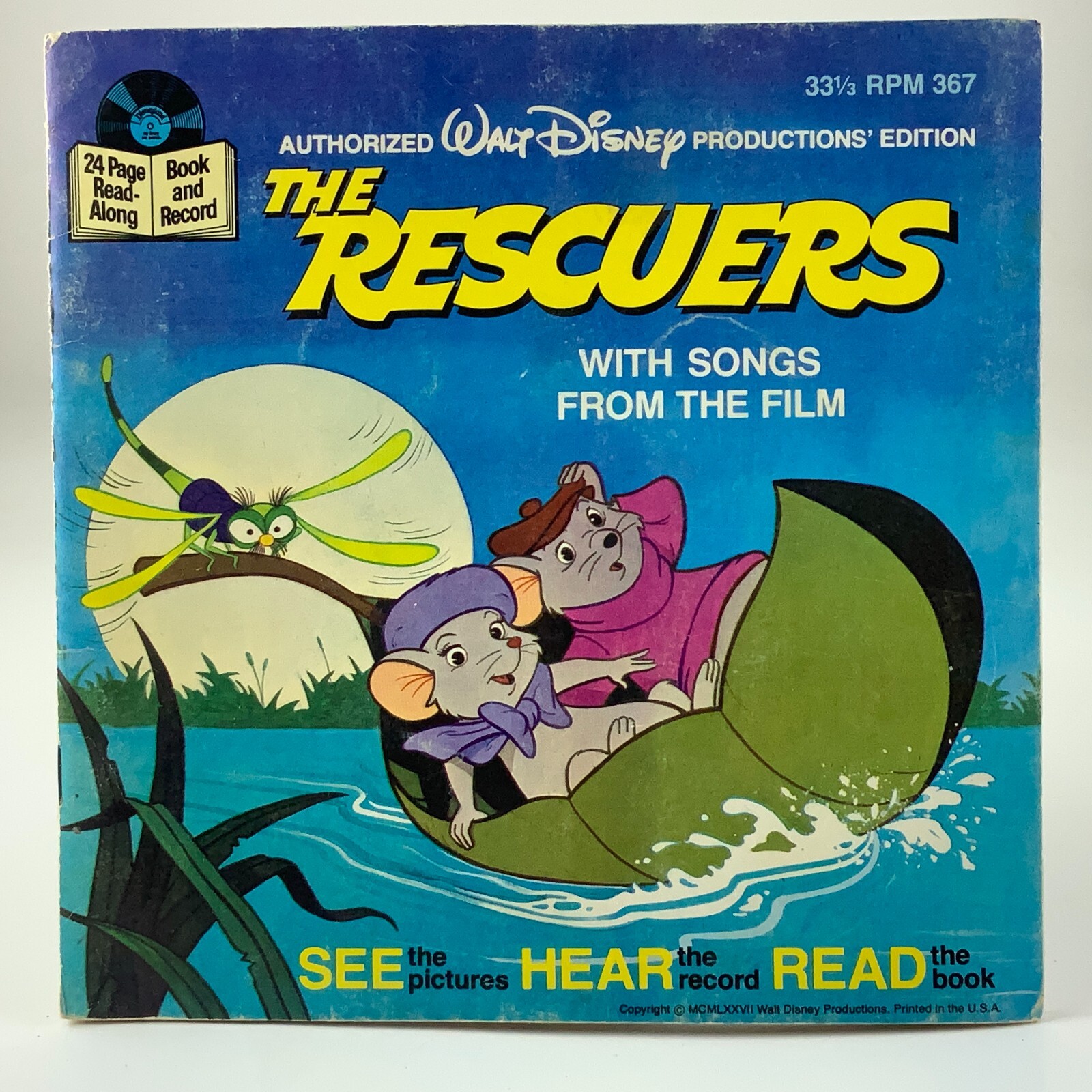 Walt Disney The Rescuers With Songs From The Film Record and Book BB491 ...