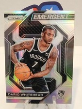 2023-24 Panini Prizm DARIQ WHITEHEAD Emergent Silver Prizm RC #20 Nets 