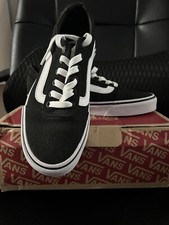 VANS Ward Canvas Women's Shoes - Size 6 - Black/White - New in Box