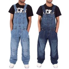 Men's Slim Fit Bib Pants Denim Overalls Suspender Jean Cargo Jumpsuits Trousers