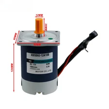 DC 12V 24V Permanent Magnet Motor High Speed 1800rpm 60W DC Speed Regulation