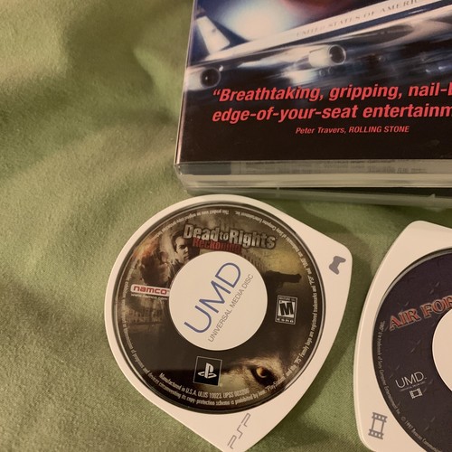 Sony PSP UMD Movie & Game Lot Bundle Air Force One & Dead To Rights Reckoning - Picture 4 of 6