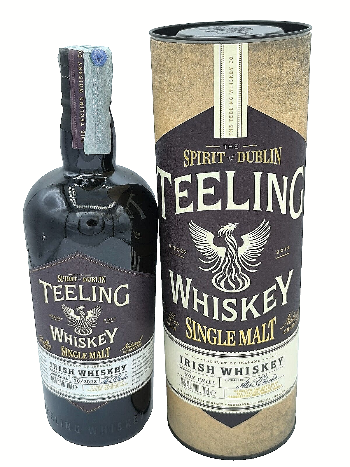 TEELING Irish Whiskey SINGLE MALT Whisky 46% Vol. cl. 70 Astuccio 1 Bott.