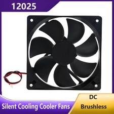 12025 DC Fans 3.7V 5V 9V-24V Brushless Silent Cooling Cooler Fans 120x120x25mm