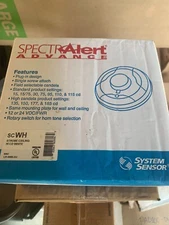 System Sensor SCWH Strobe Ceiling Mount White High Candela