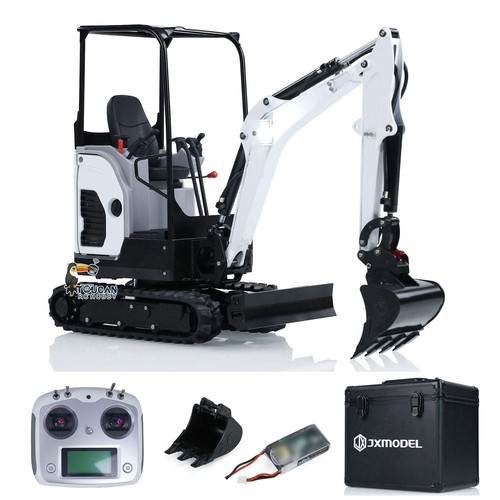 JX Model 1/14 E20 RC Hydraulic Excavator Mini Remote Control Digger Sounds Light - 第 1/24 張圖片