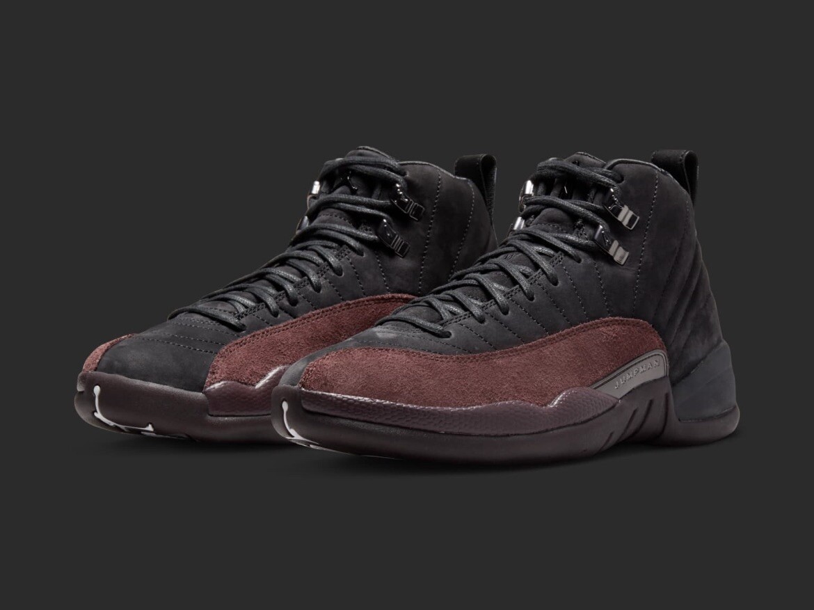 Air Jordan 12 Retro A Ma Maniére Women's Air Jordan 12 x A Ma Maniére 'White and Burgundy