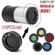 Astronomical Telescope Optical Filters 0.965/1.25 Inches Sun Solar Filter Lens
