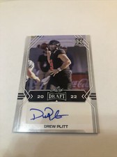2022 Leaf Draft Football Drew Plitt Auto Rookie BA-DP1