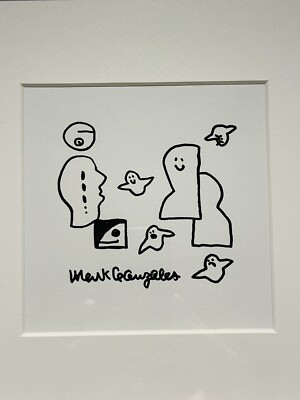 Mark Gonzales Original Art Drawing Painting Signed GONZ 11.8