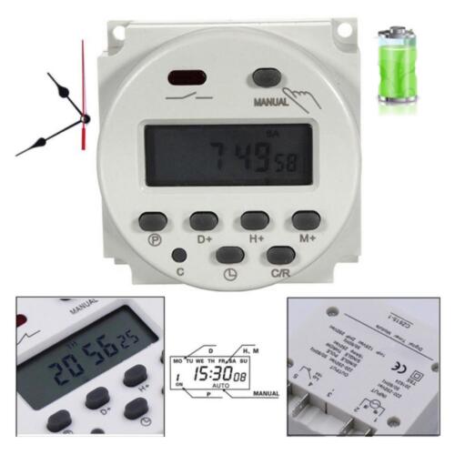 Digitale LCD Zeitschaltuhr DC/AC 12V 16A Timer Programmierbar Schalter Zeit Gut~ - Bild 14 von 20