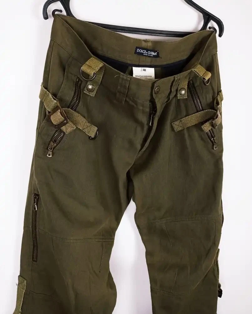 Dolce & Gabbana Runway Parachute Bondage Cargo Archive Pants