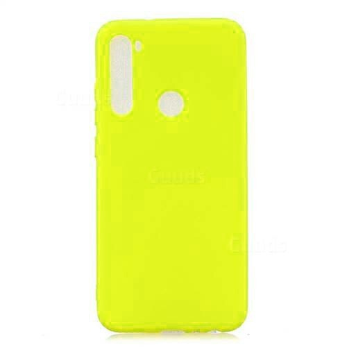 COVER CASE CUSTODIA SILICONE GEL PER XIAOMI REDMI NOTE 8 GIALLA GIALLO NUOVA - Foto 1 di 3