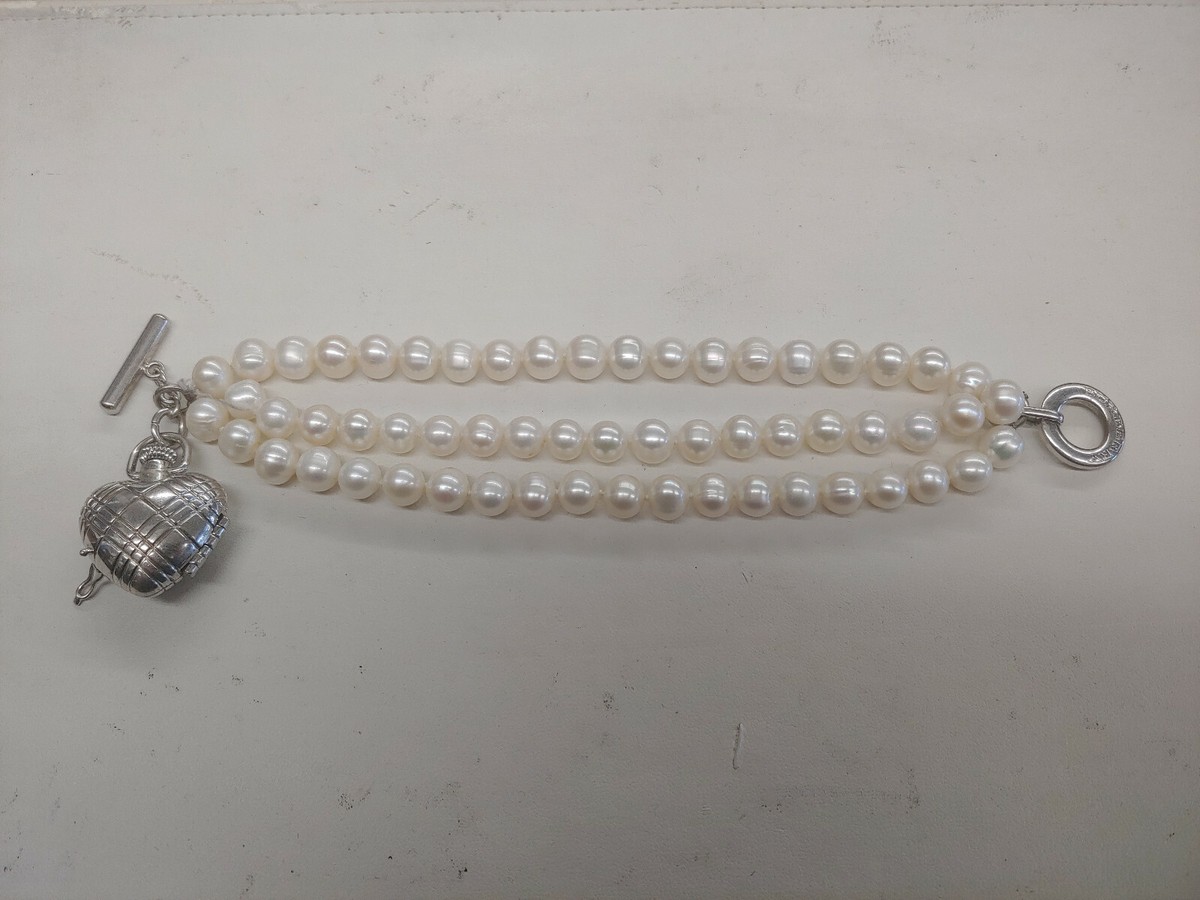 【Burberry】 Pearl bracelet Burberry Pearl Bracelet & Sterling Silver Watch BU5205 | eBay