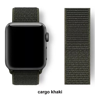 Nylon Loop Ersatz Sport Armband für Iwatch Apple 38-49 Ser 11 10 9 8 7 6 SE 5-1
