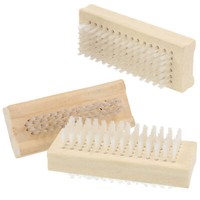 3X HandbüRste - NagelbüRste Aus Holz - HandwaschbüRste Doppelseitig