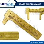 3.50" 80 mm Brass Caliper Gauge Sliding Vernier Gem Bead Jewelry Jewelers Tool