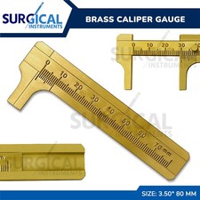 3.50" 80 mm Brass Caliper Gauge Sliding Vernier Gem Bead Jewelry Jewelers Tool