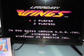 Nintendo NES Capcom Legendary Wings Video game Cartridge w/ Dust Cover (Tested)