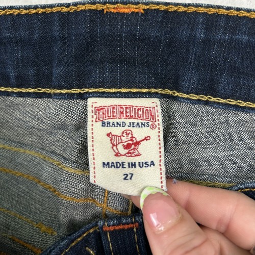 True Religion Jeans Womens 27 Julie Yak Low Rise Stretch Denim USA Made 2000s - Picture 9 of 19