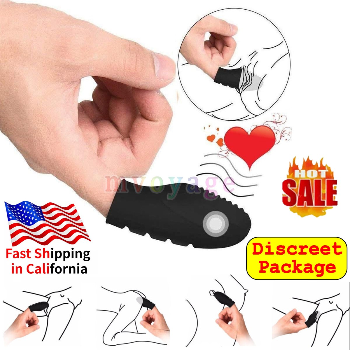 best maga anal bdsm butt plug pegging donald trump Silicone Finger Massager Vibrating Pink Wireless Cordless Personal Compact  New!!