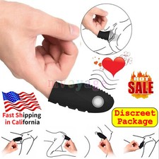 Silicone Finger Massager Vibrating Pink Wireless Cordless Personal Compact New 