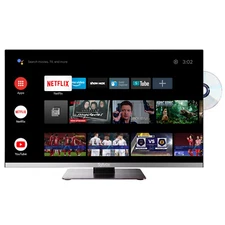 SYLVOX  22" DC 12V Smart RV TV  1080P Android TV with Google Play with DVD Combo