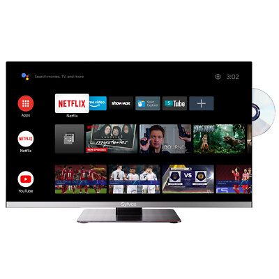 Sylvox  22'' DC 12V Smart RV TV Android 11 Built In DVD Player  For Caravans