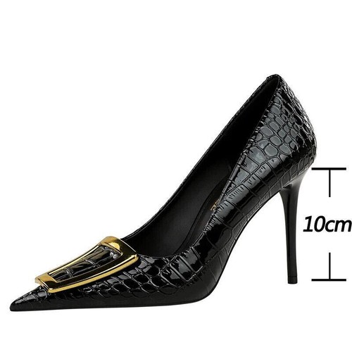 Fashion Women's 10cm Pumps Stilettos Thin High Heels Sexy Party Shoes Footwear - Picture 2 of 16