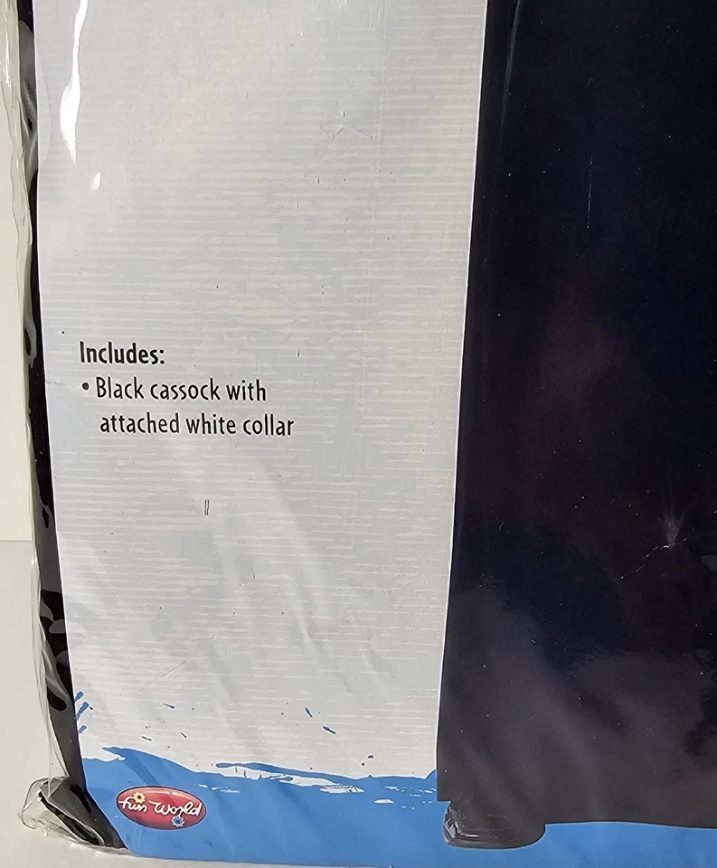 Divertido Disfraz de Sacerdote Clásico Mundial Halloween Nuevo en Paquete ENVÍO RÁPIDO Foto 4 de 4